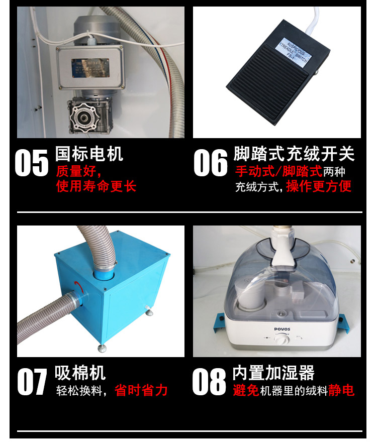 DN-CM2100-2两头流量充绒充棉一体机产品细节4