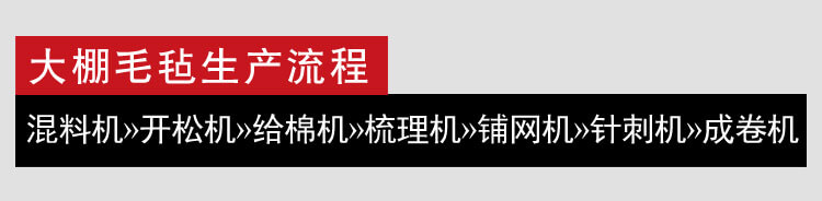 大棚毛毡生产线细节1
