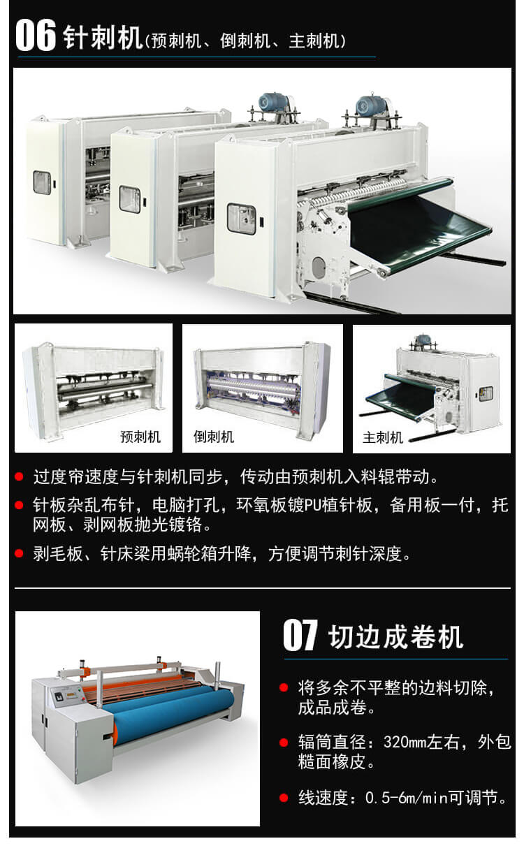 大棚毛毡生产线细节4